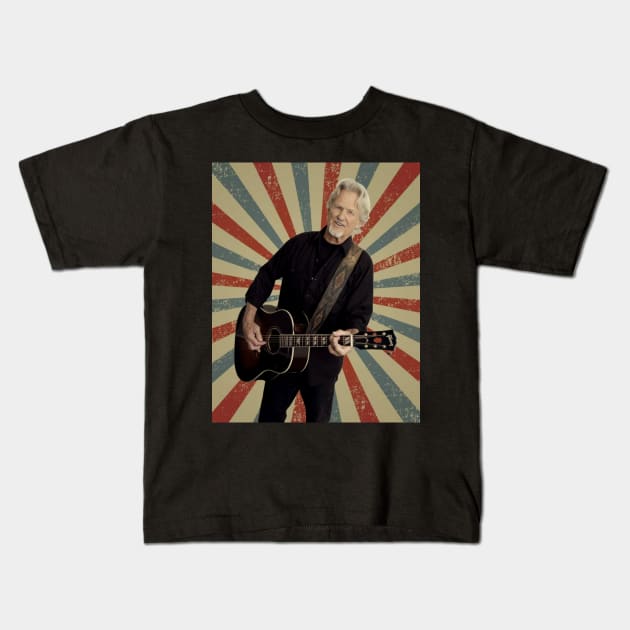 Kris Kristofferson Kids T-Shirt by LivingCapital 